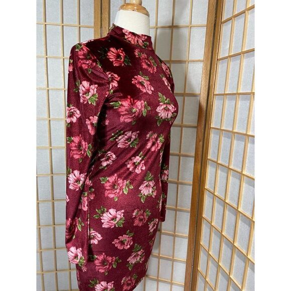 Forever 21 S Crushed Velvet Floral Dress - Picture 12 of 13